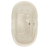 Hydro Systems YVE7242AWP-BIS YVETTE 7242 AC W/WHIRLPOOL SYSTEM-BISCUIT