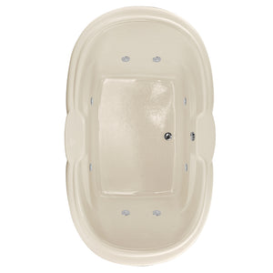 Hydro Systems YVE7242AWP-BIS YVETTE 7242 AC W/WHIRLPOOL SYSTEM-BISCUIT