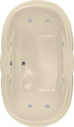 Hydro Systems YVE7242AWP-BON YVETTE 7242 AC W/WHIRLPOOL SYSTEM-BONE