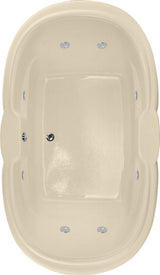 Hydro Systems YVE7242AWP-BON YVETTE 7242 AC W/WHIRLPOOL SYSTEM-BONE