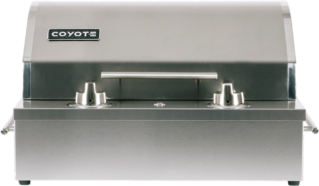 Coyote C1EL120SM-FS Electric Grill, 120V Single Burner and Cart, Stainless Steel