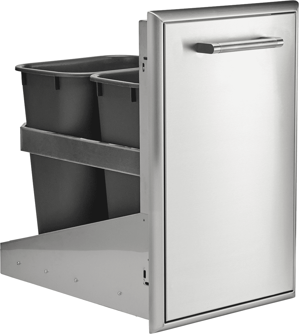Coyote C3-STC Single Pull Out Trash and Recycle, Stainless Steel - image 5