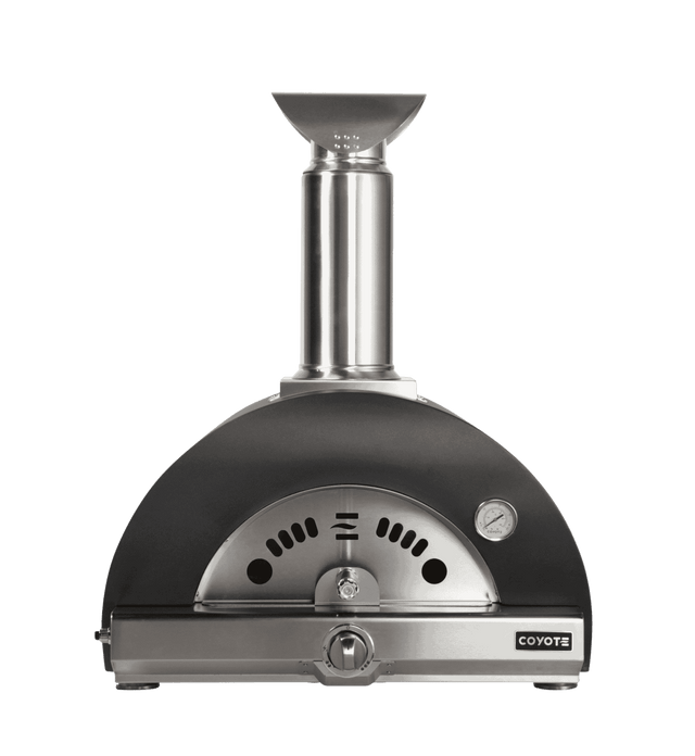 Coyote C1PZ30HMBLP 30" Hybrid Multi-Fuel Outdoor Pizza Oven, Liquid Propane, Matte Black