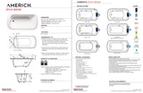 Americh ZI6632TA5-BI Ziva 6632 - Tub Only / Airbath 5 - Biscuit