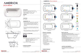 Americh ZI6634TA5-BI Ziva 6634 - Tub Only / Airbath 5 - Biscuit