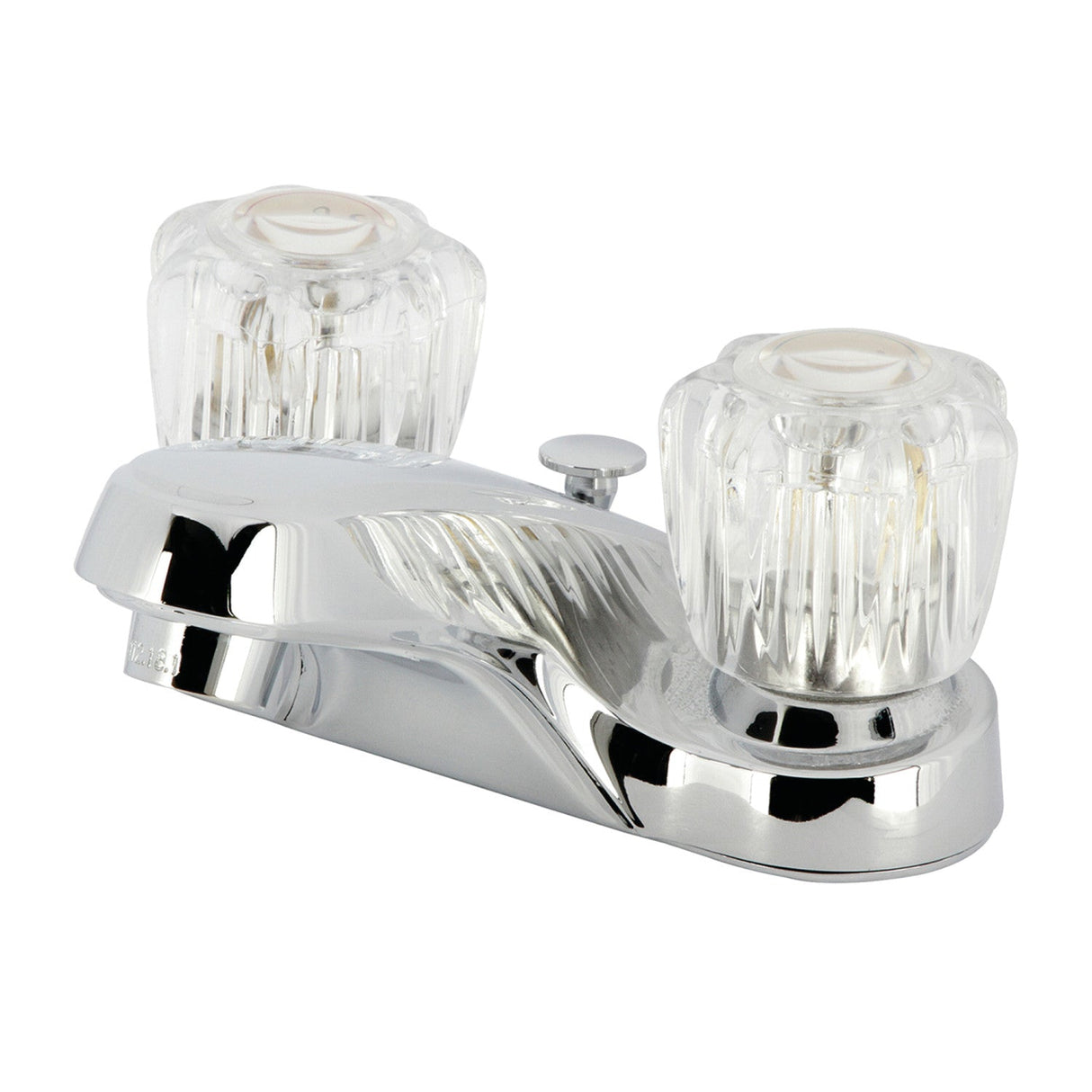 ZKB161B 4-Inch Centerset Bathroom Faucet with Brass Pop-Up, Polished Chrome