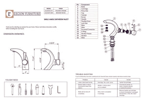 Legion Furniture FAUCET WITH DRAIN ZL10165T2-BN