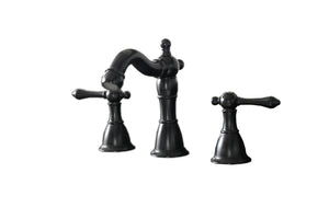 Legion Furniture 8" UPC WIDESPREAD FAUCET WITH DRAIN--MATT BLACK ZL20518-BL