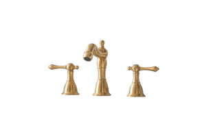 Legion Furniture 8" UPC WIDESPREAD FAUCET WITH DRAIN--BRUSHED GOLD ZL20518-G
