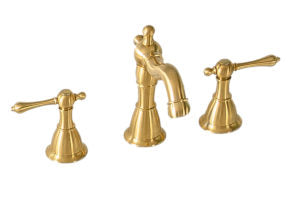 Legion Furniture 8" UPC WIDESPREAD FAUCET WITH DRAIN--BRUSHED GOLD ZL20518-G