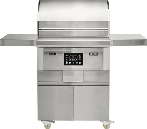 Coyote C2P28-FS 28" Pellet Grill with Cart, Stainless Steel - image 2