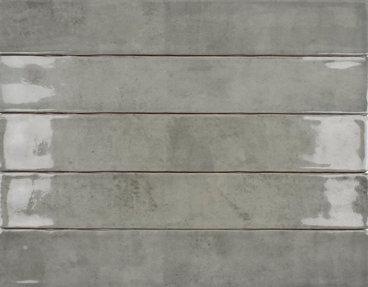 Roca Tile Usa Inc Elegant Ideas 2X16 (Actual 2.5 X 16) Zellige Tender Gray Subway Wall Tile