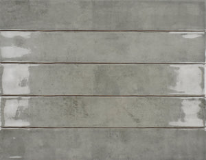 Roca Tile Usa Inc Elegant Ideas 2X16 (Actual 2.5 X 16) Zellige Tender Gray Subway Wall Tile