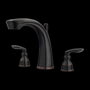 Avalon 2-Handle Roman Tub Trim in Tuscan Bronze