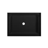 Voltaire 48 x 36 Acrylic Black, Single-Threshold, Center Drain, Shower Base