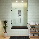 Voltaire 48"x32" Reversible Drain Drop-In Bathtub in Matte Black