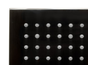 ALFI brand LED8S-BN Brushed Nickel 8" Square Multi Color LED Rain Shower Head