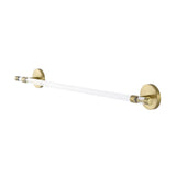 Verre Acrylic Towel Bar in Brushed Gold