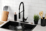Gourmetier LS8776DL Concord Single-Handle Pre-Rinse Kitchen Faucet, Naples Bronze