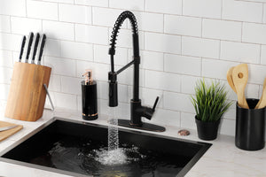 Gourmetier LS8776DL Concord Single-Handle Pre-Rinse Kitchen Faucet, Naples Bronze