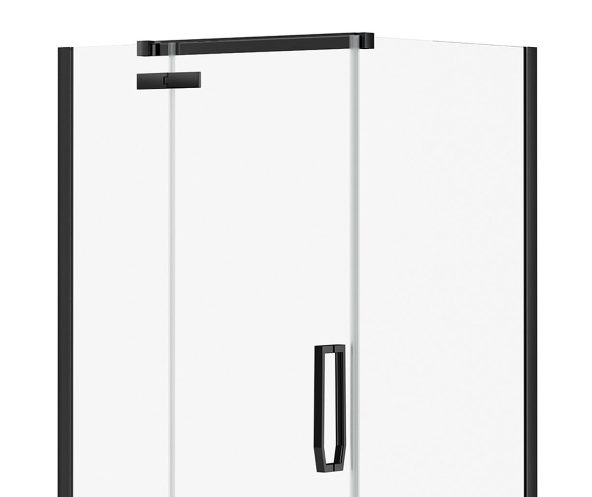 MAAX 139330-900-173-000 Davana Rectangular 42 x 34 x 75 in. 8mm Pivot Shower Door for Corner Installation with Clear glass in Dark Bronze