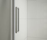 MAAX 134955-900-084-000 Halo Pro 60 x 36 x 78 3/4 in Sliding Shower Door for Corner Installation with Clear glass in Chrome