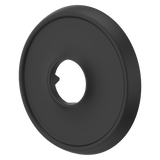 Transitional Round Shower Arm Flange in Matte Black