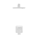 Concorde Single-Handle 1 Spray 8" Wall Mounted Fixed Shower Head in Chrome (Valve Included)