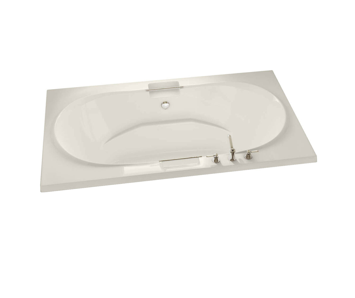 MAAX 101250-000-007-101 Antigua 72 x 42 Acrylic Drop-in Center Drain Bathtub in Biscuit