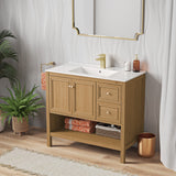 Chateau 36" Bathroom Vanity in Natural Oak