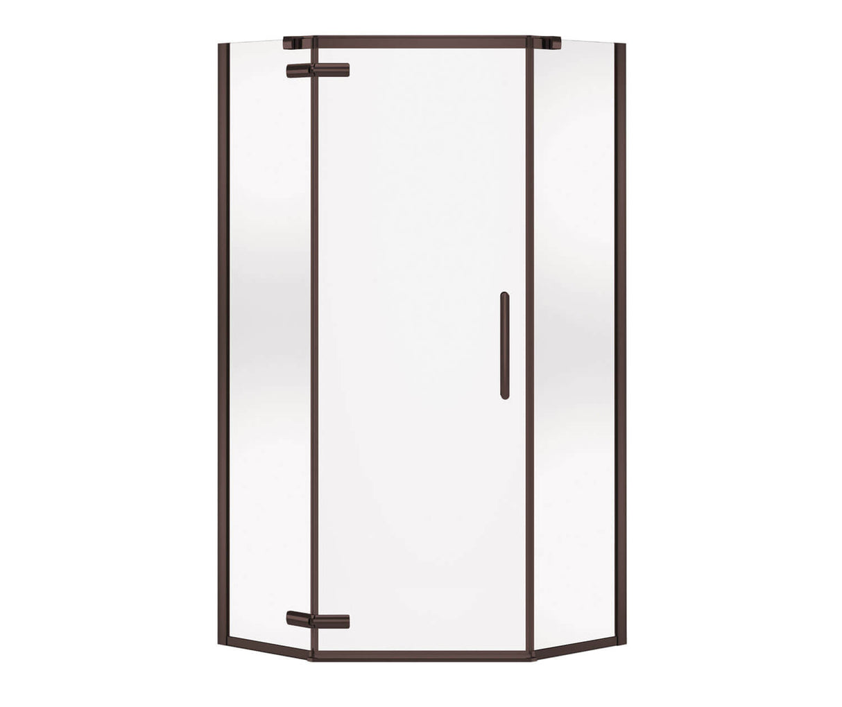 MAAX 137281-900-173-000 Link Curve Neo-angle 40 x 40 x 75 in. 8mm Pivot Shower Door for Corner Installation with Clear glass in Dark Bronze