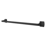 Soft Square 24  in. Towel Bar in Matte Black