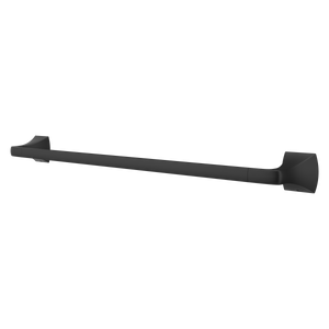 Soft Square 24  in. Towel Bar in Matte Black