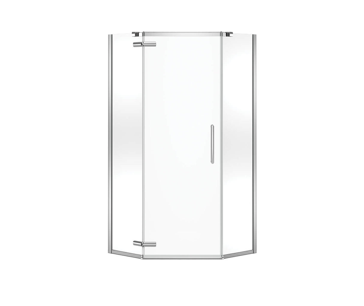 MAAX 137280-900-084-000 Link Curve Neo-angle 38 x 38 x 75 in. 8mm Pivot Shower Door for Corner Installation with Clear glass in Chrome