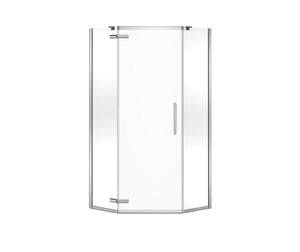 MAAX 137280-900-084-000 Link Curve Neo-angle 38 x 38 x 75 in. 8mm Pivot Shower Door for Corner Installation with Clear glass in Chrome