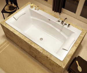 MAAX 105743-055-001-000 Optik C 66 x 36 Acrylic Drop-in Center Drain Aerofeel Bathtub in White