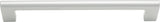 Atlas Homewares Round Rail Pull 7 9/16 Inch (c-c) Matte Chrome