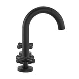 Ivy Courte 8 in. Widespread, Cross Handle, Bathroom Faucet in Matte Black