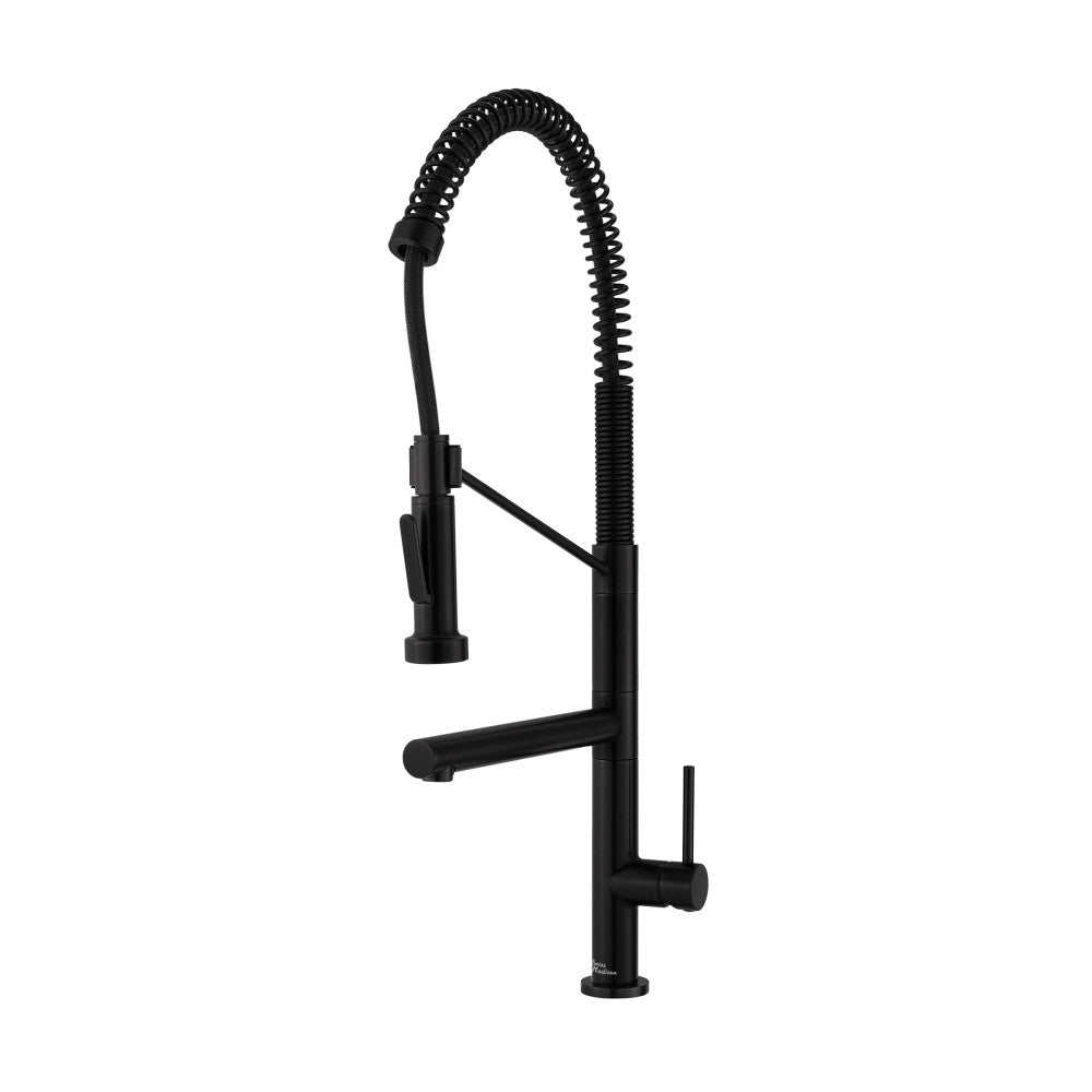 Nouvet Single Handle, Pull-Down Kitchen Faucet with Pot Filler in Matte Black