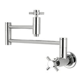 Kingston Brass KS8101DX Concord Wall Mount Pot Filler Kitchen Faucet, Polished Chrome