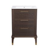 Hugo 24" Bathroom Vanity in Walnut