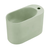 Terre 17.5" Right Side Faucet Wall-Mount Bathroom Sink in Palm Green