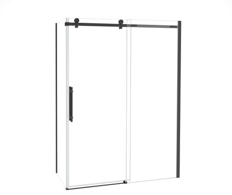 MAAX 107546-900-340-000 Odyssey SC 60" x 32" x 78" 8mm Sliding Shower Door for Corner Installation with Clear glass in Matte Black