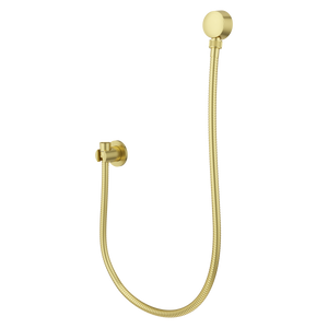 Modern Round 3-Piece Handheld Shower Kit with 60 in. Hose in Brushed Gold