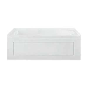 Concorde 60" x 30" Left-Hand Drain Alcove Bathtub with Apron and Armrest