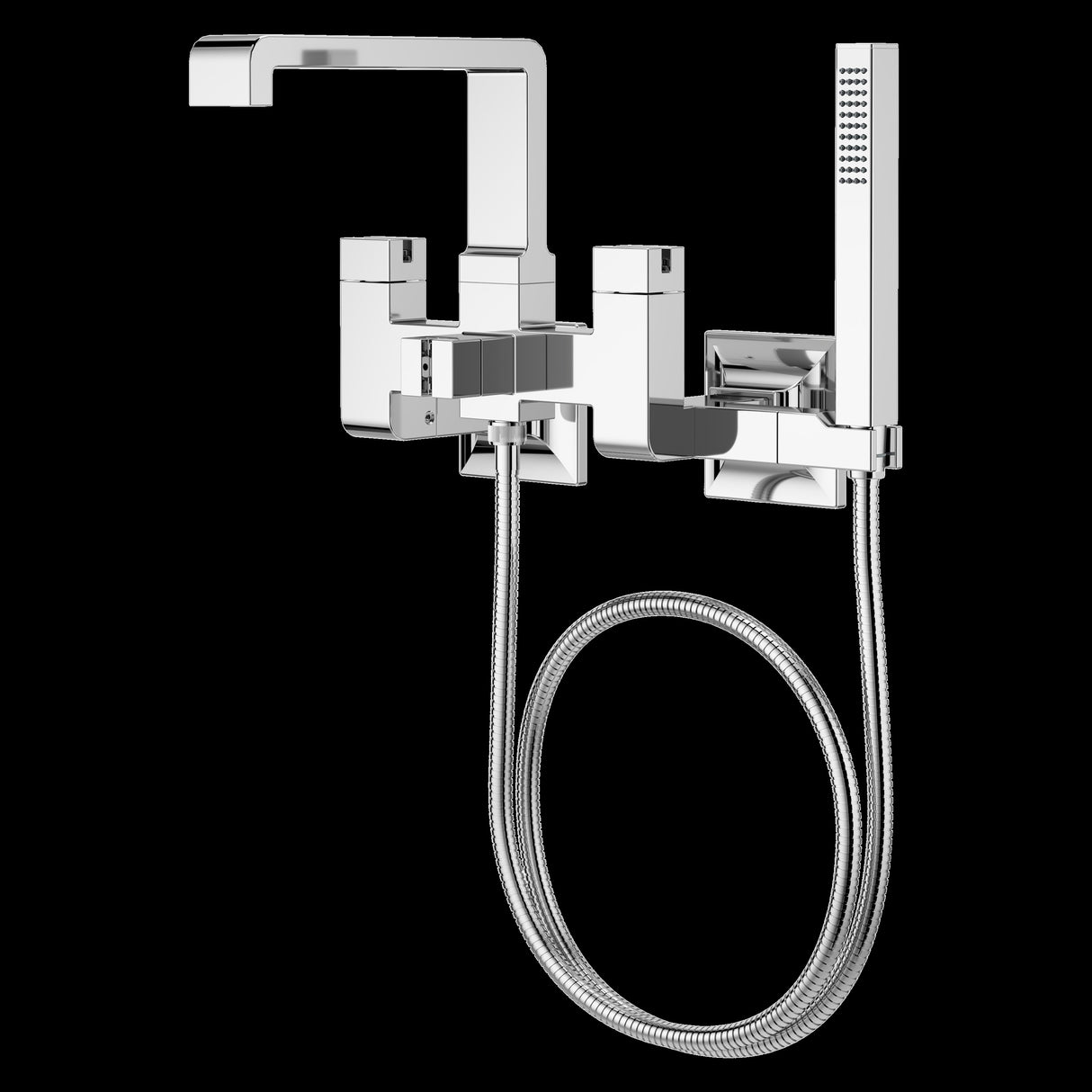 Verve Wall-mount Tub Filler without Handles in Polished Chrome