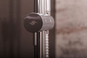 DAX Stainless Steel Hand Shower with Round Adjustable Slide Bar, Chrome DAX-9516