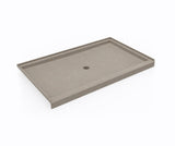 Swanstone SS-3660 36 x 60 Swanstone Alcove Shower Pan with Center Drain Limestone SF03660MD.218