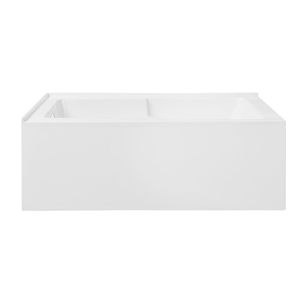 Claire 60" x 32" Left-Hand Drain Drain Alcove Tub with Corner Apron