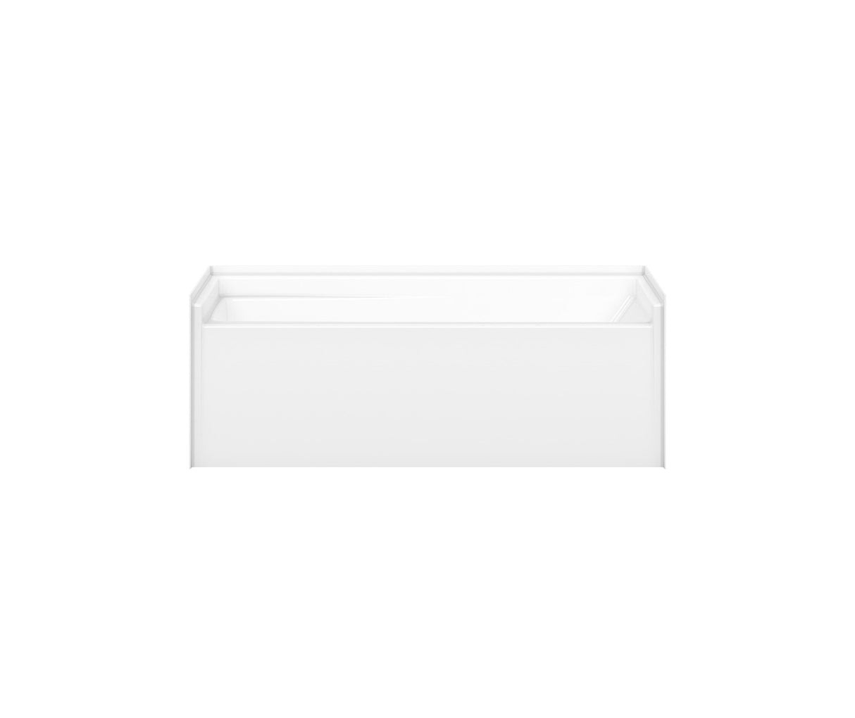 MAAX 141431-000-002-001 Olio 6030 AcrylX Alcove Left-Hand Drain Bathtub in White